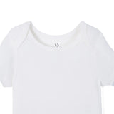 Bamboo Baby Bodysuit in White - Aaria Tees Aaria Tees