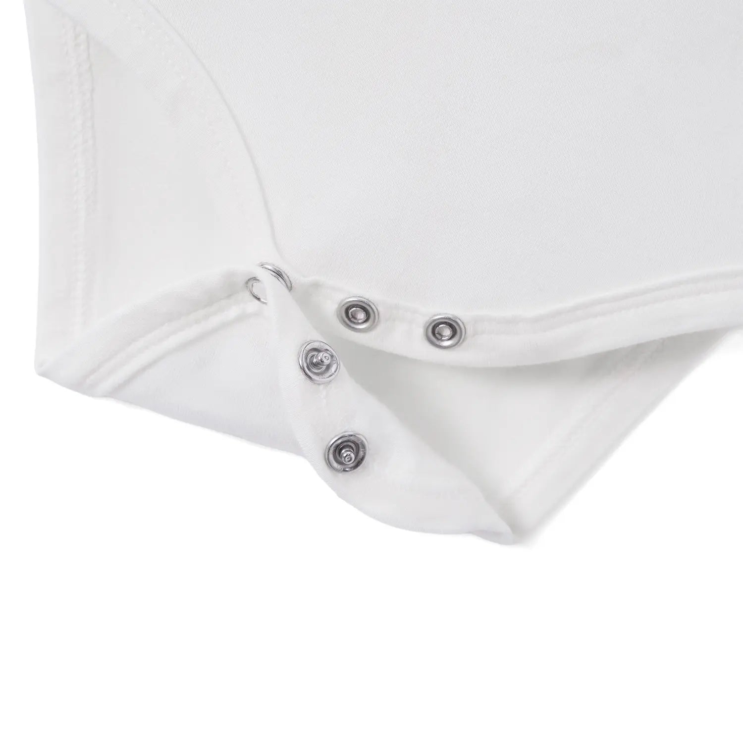 Bamboo Baby Bodysuit in White - Aaria Tees Aaria Tees