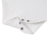 Bamboo Baby Bodysuit in White - Aaria Tees Aaria Tees