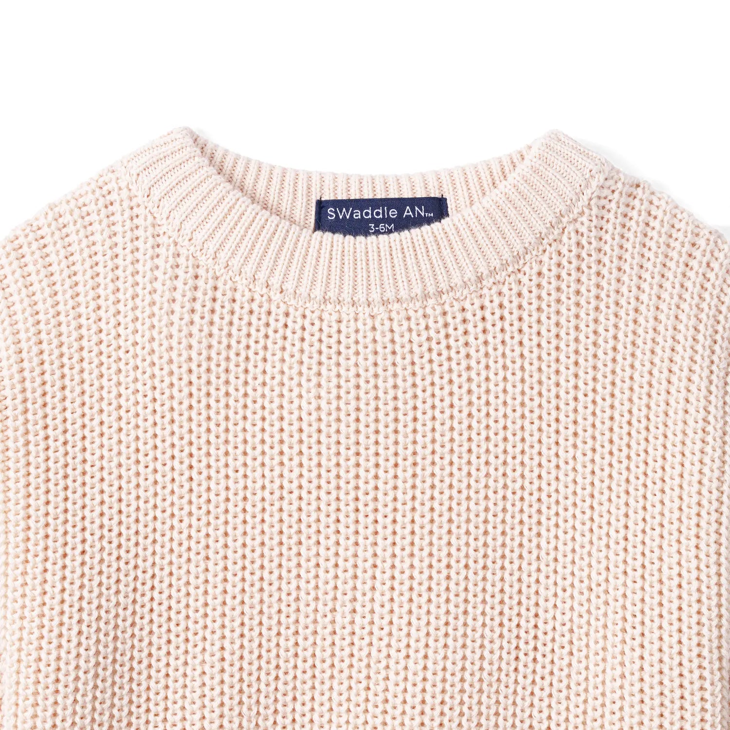 Classic Chunky Knit Baby Romper in Beige - Aaria Tees Aaria Tees