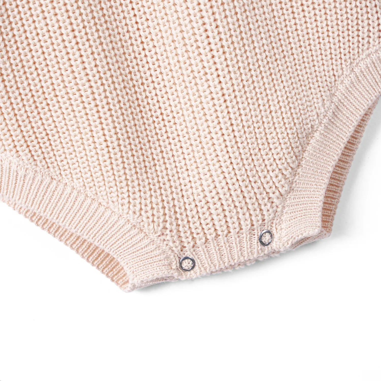 Classic Chunky Knit Baby Romper in Beige - Aaria Tees Aaria Tees