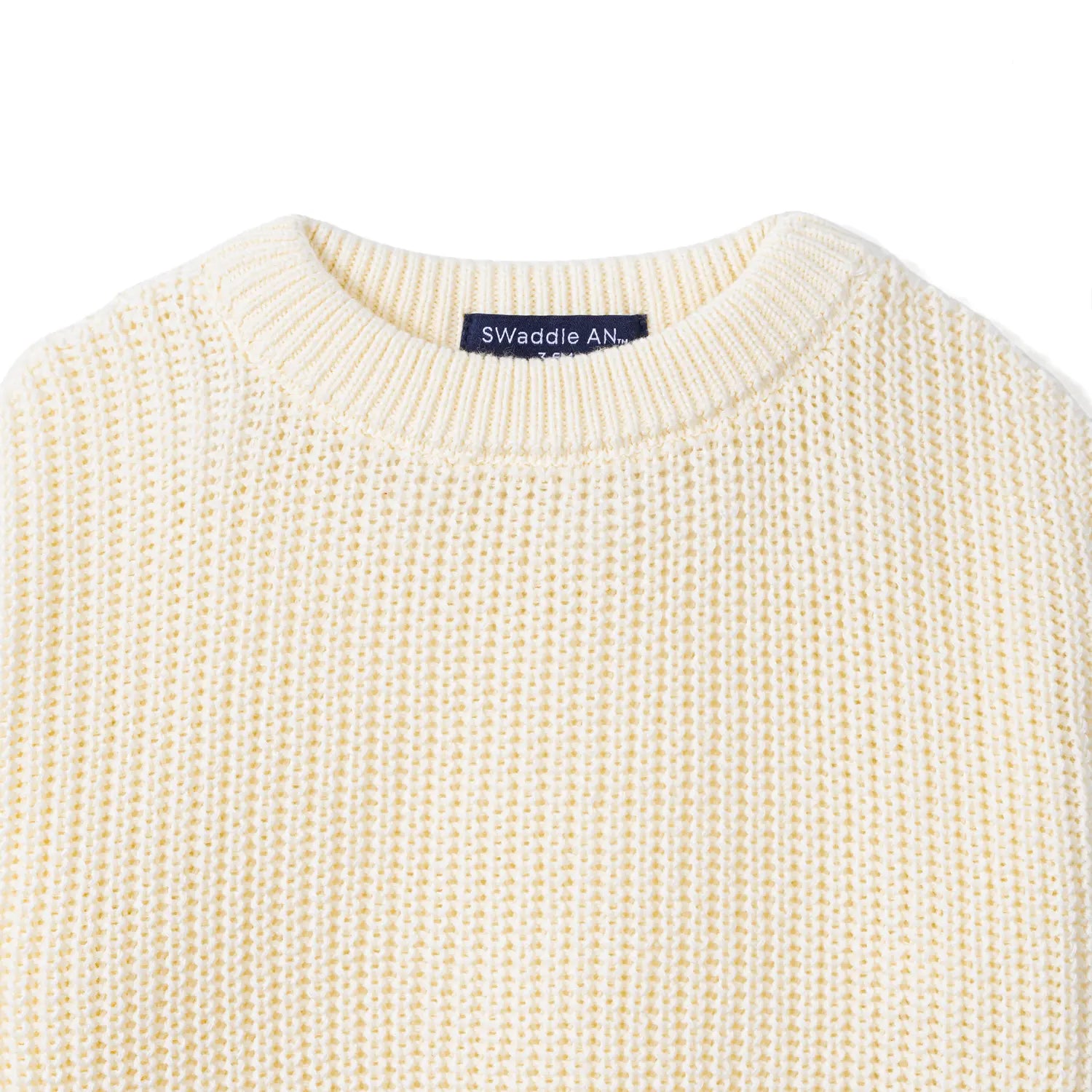 Classic Chunky Knit Baby Romper in Cream - Aaria Tees Aaria Tees