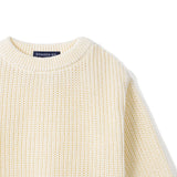 Classic Chunky Knit Baby Romper in Cream - Aaria Tees Aaria Tees