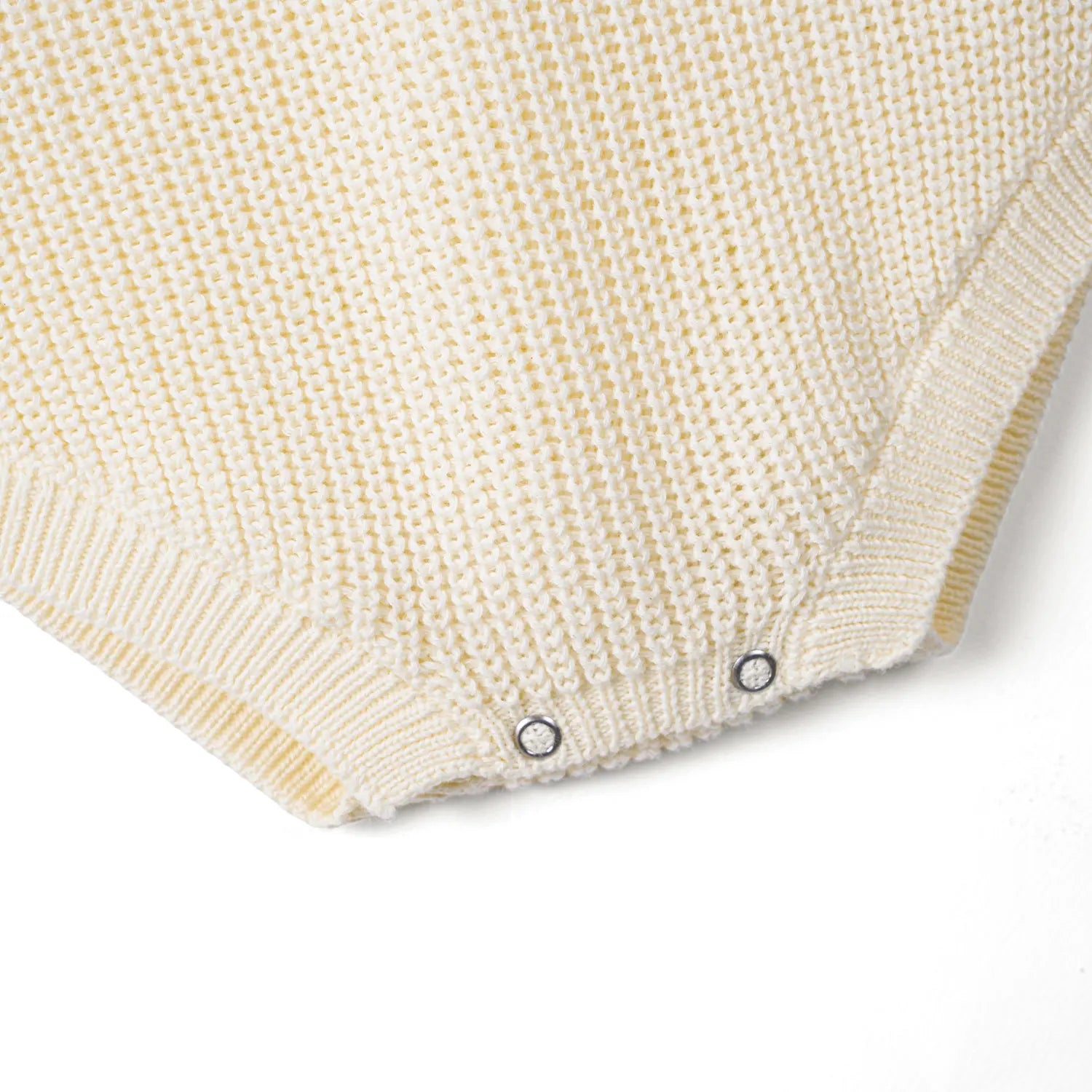 Classic Chunky Knit Baby Romper in Cream - Aaria Tees Aaria Tees