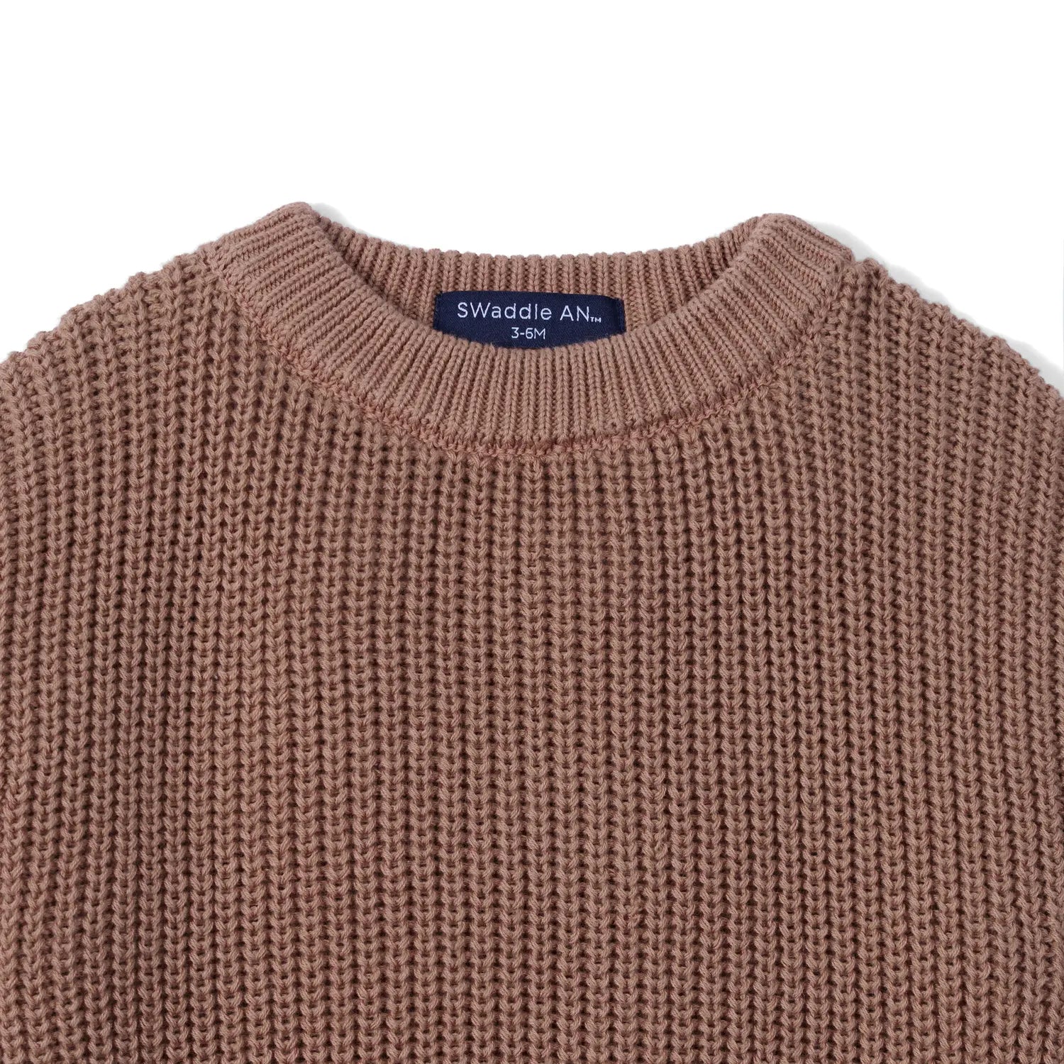 Classic Chunky Knit Baby Romper in Mocha - Aaria Tees Aaria Tees