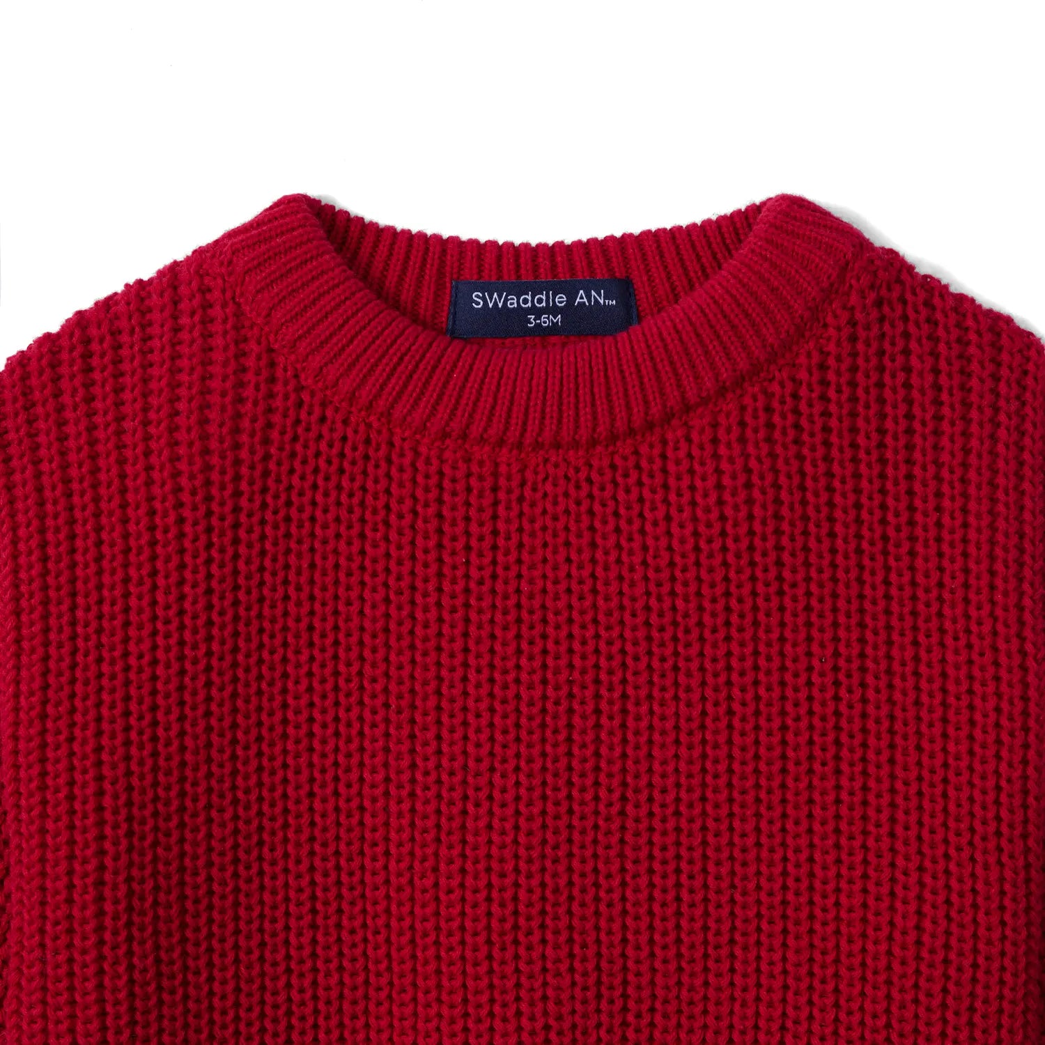 Classic Chunky Knit Baby Romper in Red Xmas - Aaria Tees Aaria Tees