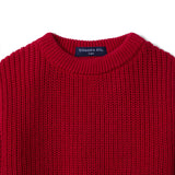Classic Chunky Knit Baby Romper in Red Xmas - Aaria Tees Aaria Tees