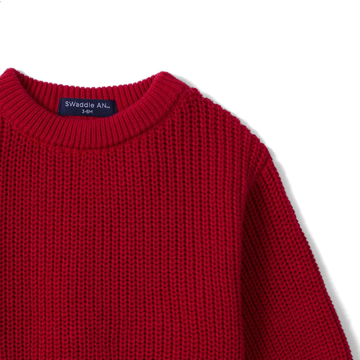 Classic Chunky Knit Baby Romper in Red Xmas - Aaria Tees Aaria Tees