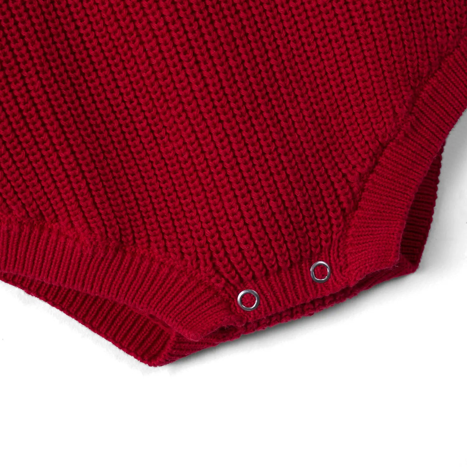 Classic Chunky Knit Baby Romper in Red Xmas - Aaria Tees Aaria Tees