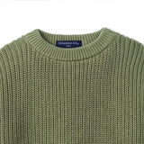Classic Chunky Knit Baby Romper in Sage Green - Aaria Tees Aaria Tees