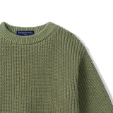Classic Chunky Knit Baby Romper in Sage Green - Aaria Tees Aaria Tees