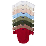 Classic Chunky Knit Baby Romper in Cream - Aaria Tees Aaria Tees