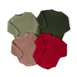 Classic Chunky Knit Baby Romper in Sage Green - Aaria Tees Aaria Tees