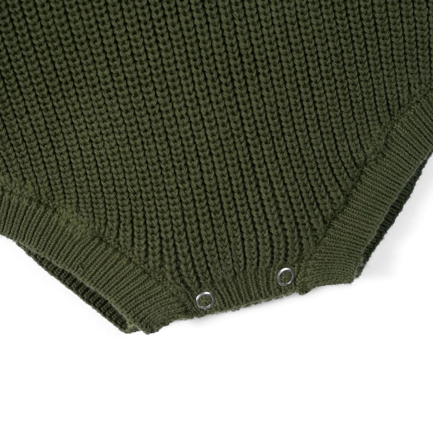 Classic Chunky Knit Baby Romper in Forest Green - Aaria Tees Aaria Tees