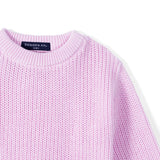 Ruffle Chunky Knit Baby Romper in Lilac - Aaria Tees Aaria Tees