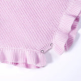 Ruffle Chunky Knit Baby Romper in Lilac - Aaria Tees Aaria Tees