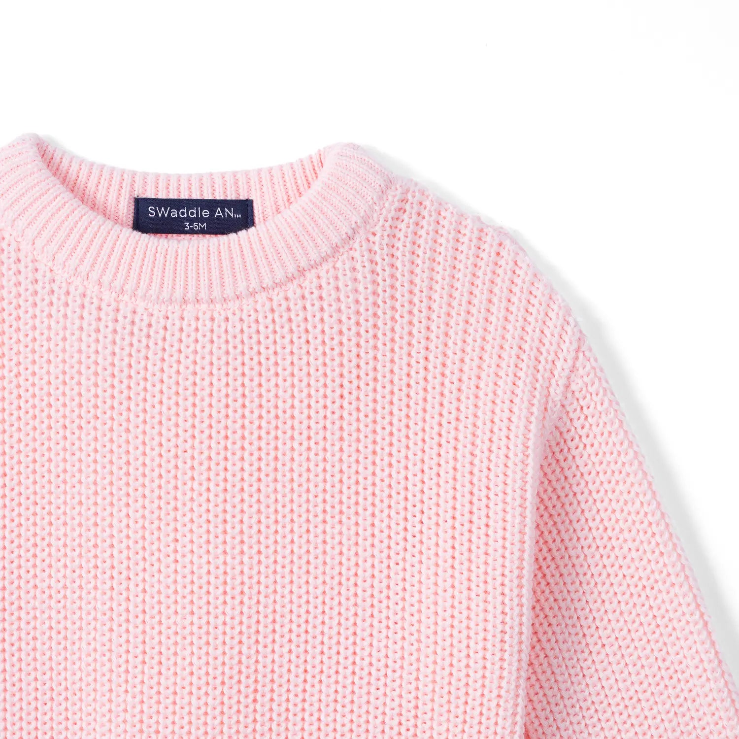 Ruffle Chunky Knit Baby Romper in Pink - Aaria Tees Aaria Tees