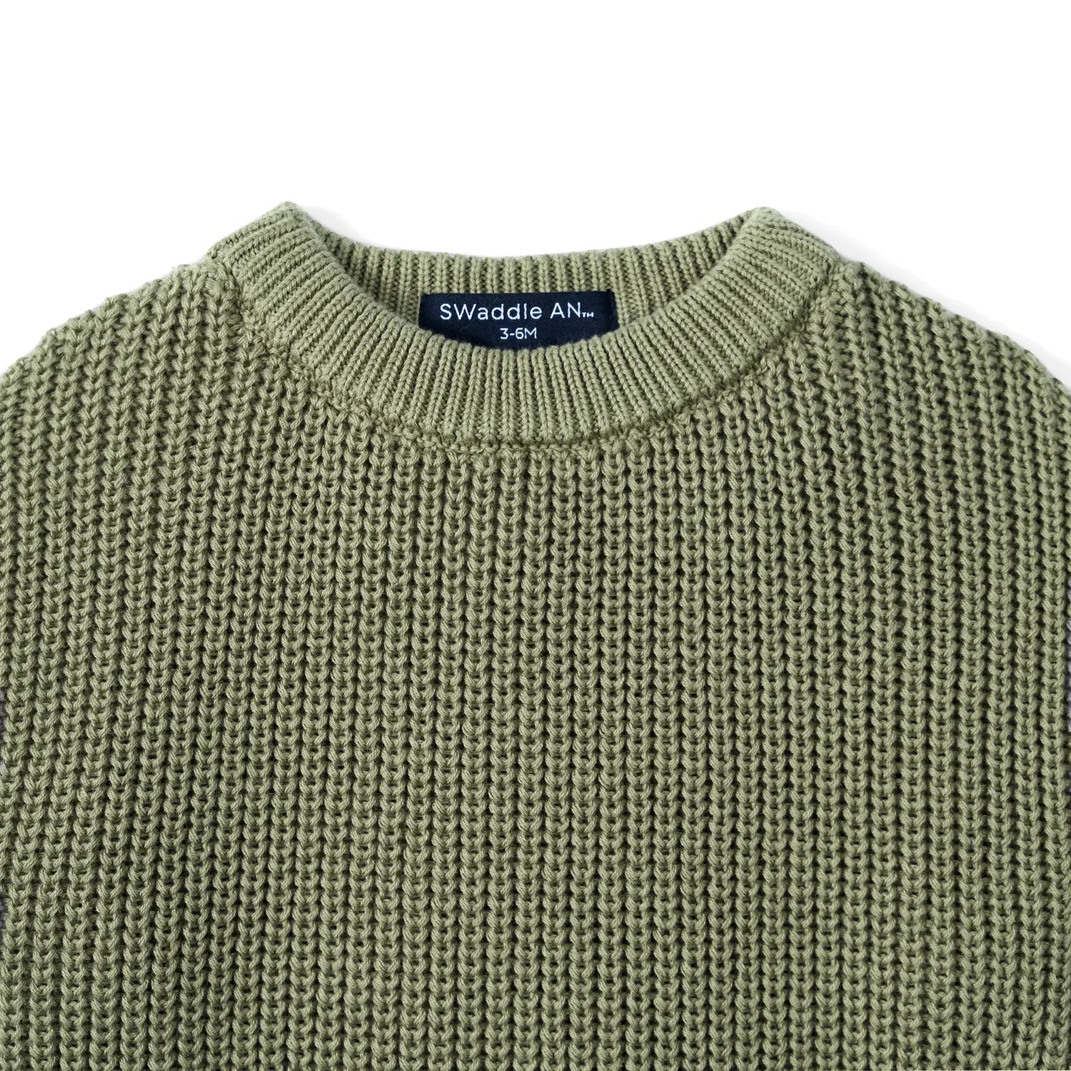 Ruffle Chunky Knit Baby Romper in Sage Green - Aaria Tees Aaria Tees