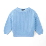 Classic Knit Baby Sweater in Baby Blue - Aaria Tees Aaria Tees