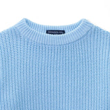 Classic Knit Baby Sweater in Baby Blue - Aaria Tees Aaria Tees