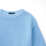 Classic Knit Baby Sweater in Baby Blue - Aaria Tees Aaria Tees