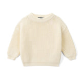 Classic Knit Baby Sweater in Cream - Aaria Tees Aaria Tees