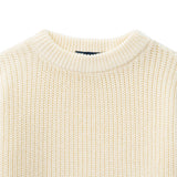 Classic Knit Baby Sweater in Cream - Aaria Tees Aaria Tees