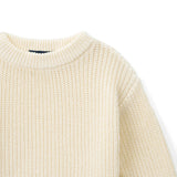 Classic Knit Baby Sweater in Cream - Aaria Tees Aaria Tees