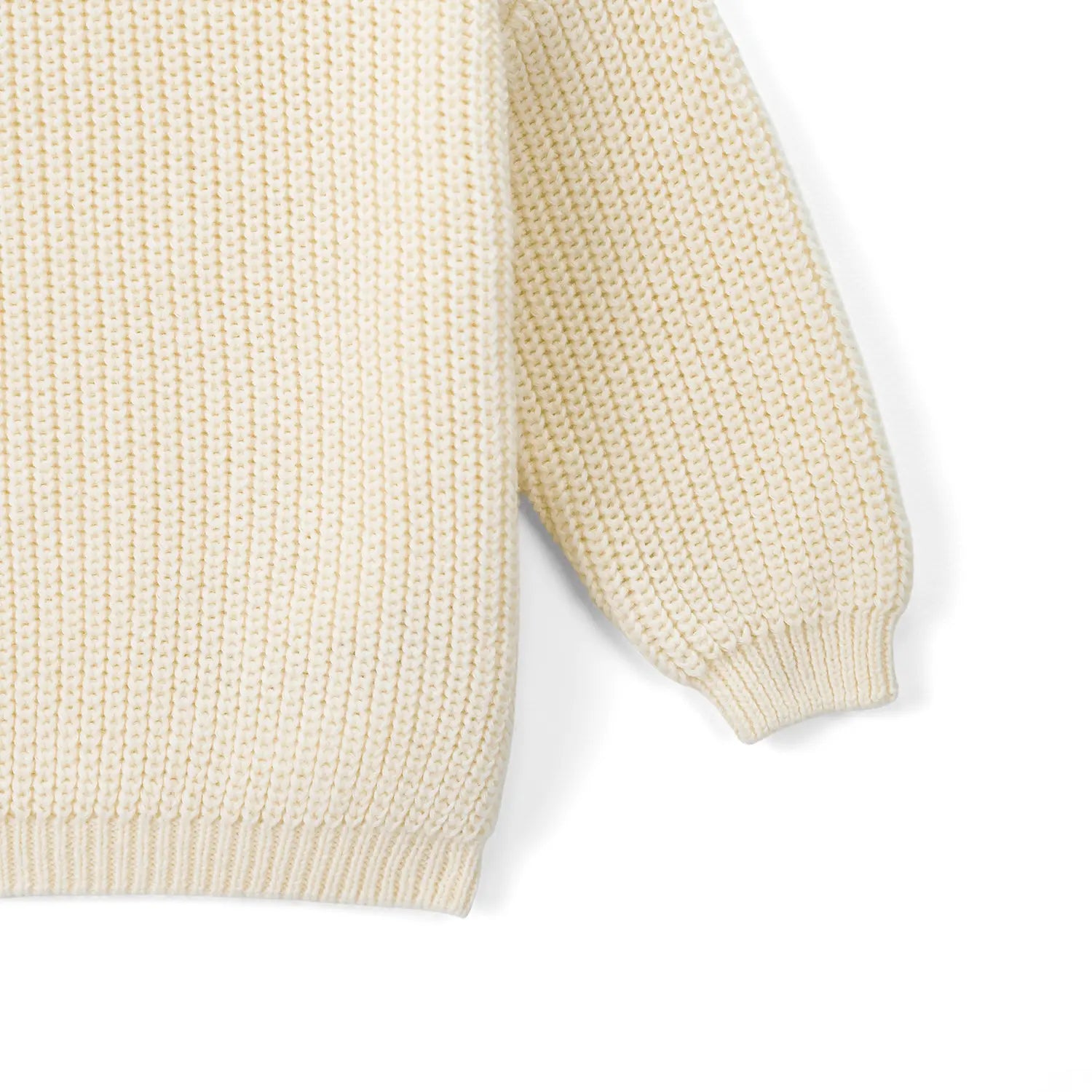Classic Knit Baby Sweater in Cream - Aaria Tees Aaria Tees