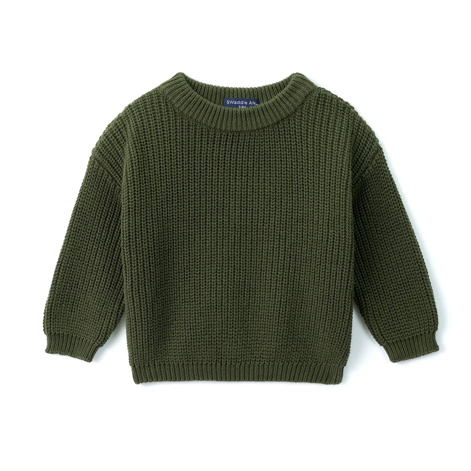 Classic Knit Baby Sweater in Forest Green - Aaria Tees Aaria Tees