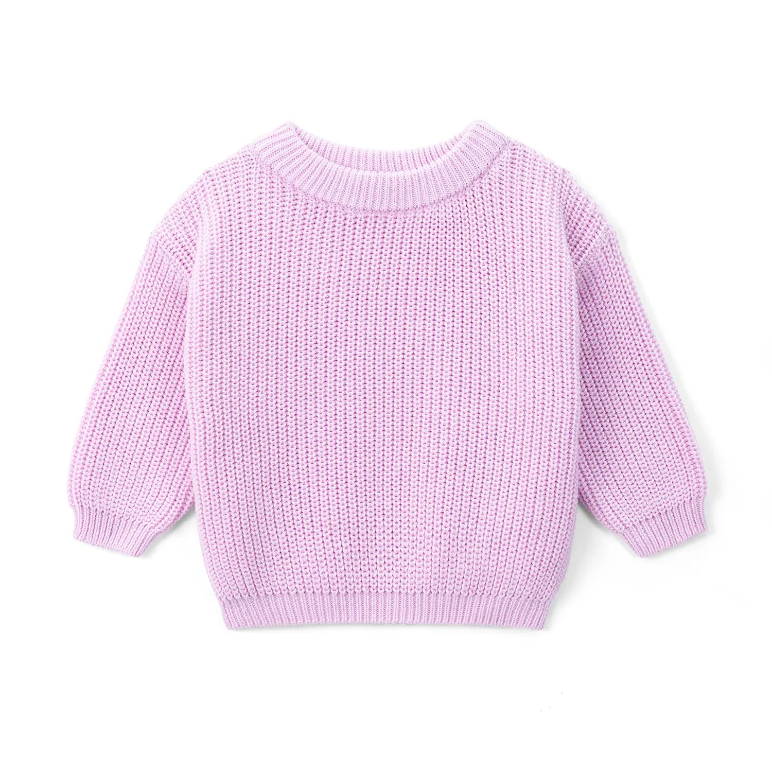Classic Knit Baby Sweater in Lilac - Aaria Tees Aaria Tees