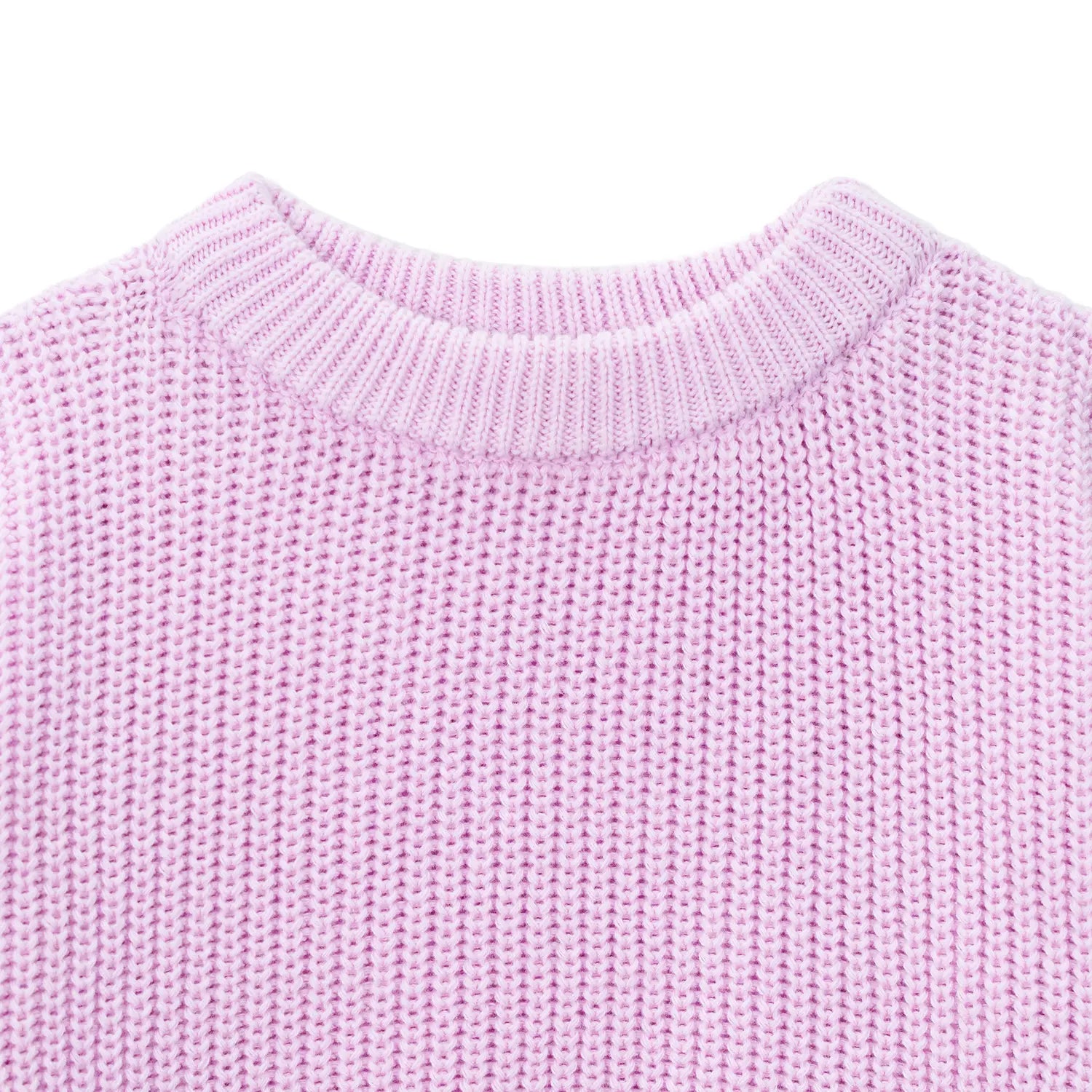 Classic Knit Baby Sweater in Lilac - Aaria Tees Aaria Tees