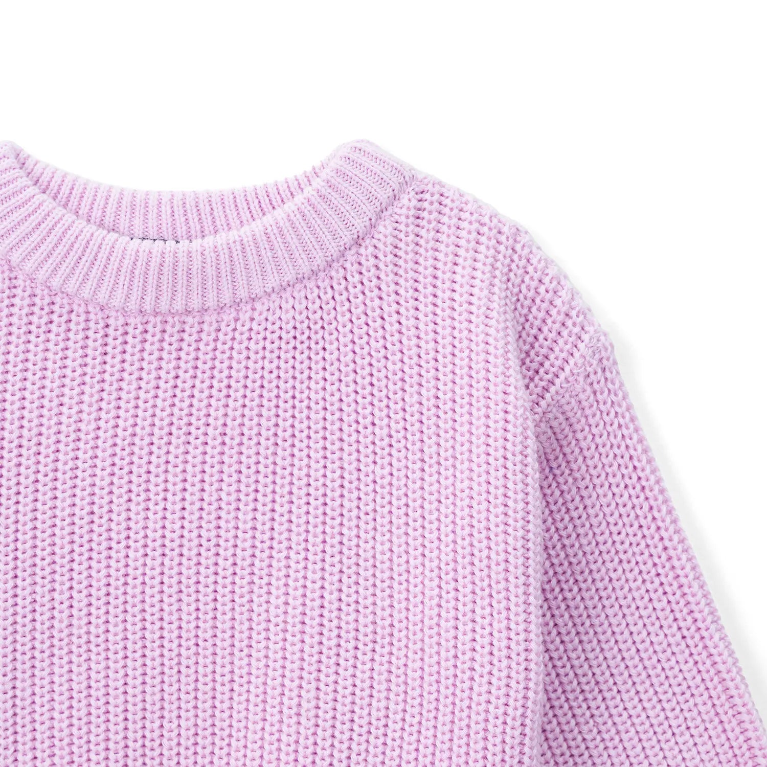 Classic Knit Baby Sweater in Lilac - Aaria Tees Aaria Tees