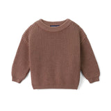 Classic Knit Baby Sweater in Mocha - Aaria Tees Aaria Tees