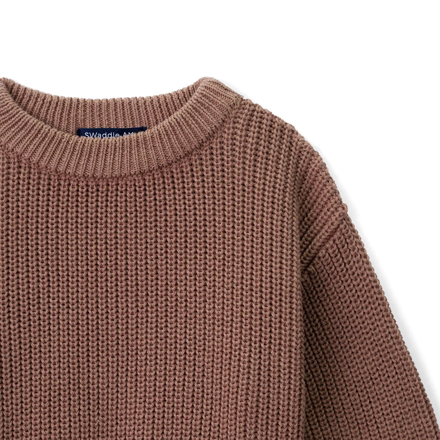 Classic Knit Baby Sweater in Mocha - Aaria Tees Aaria Tees