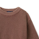 Classic Knit Baby Sweater in Mocha - Aaria Tees Aaria Tees