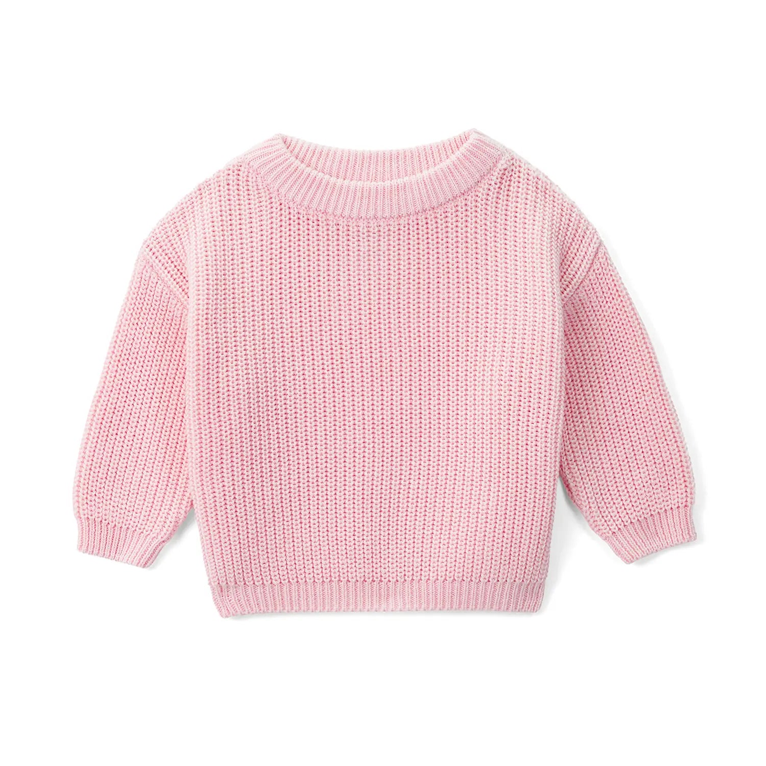Classic Pink Knit Baby Sweater - Aaria Tees Aaria Tees