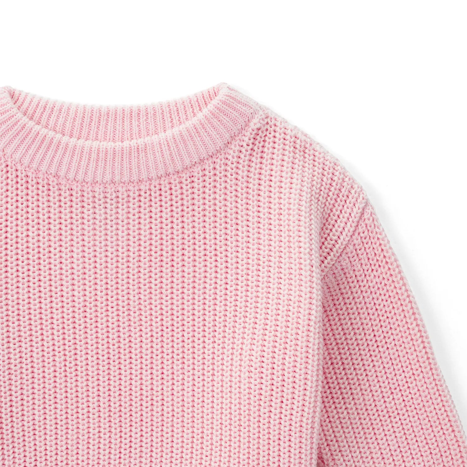 Classic Pink Knit Baby Sweater - Aaria Tees Aaria Tees