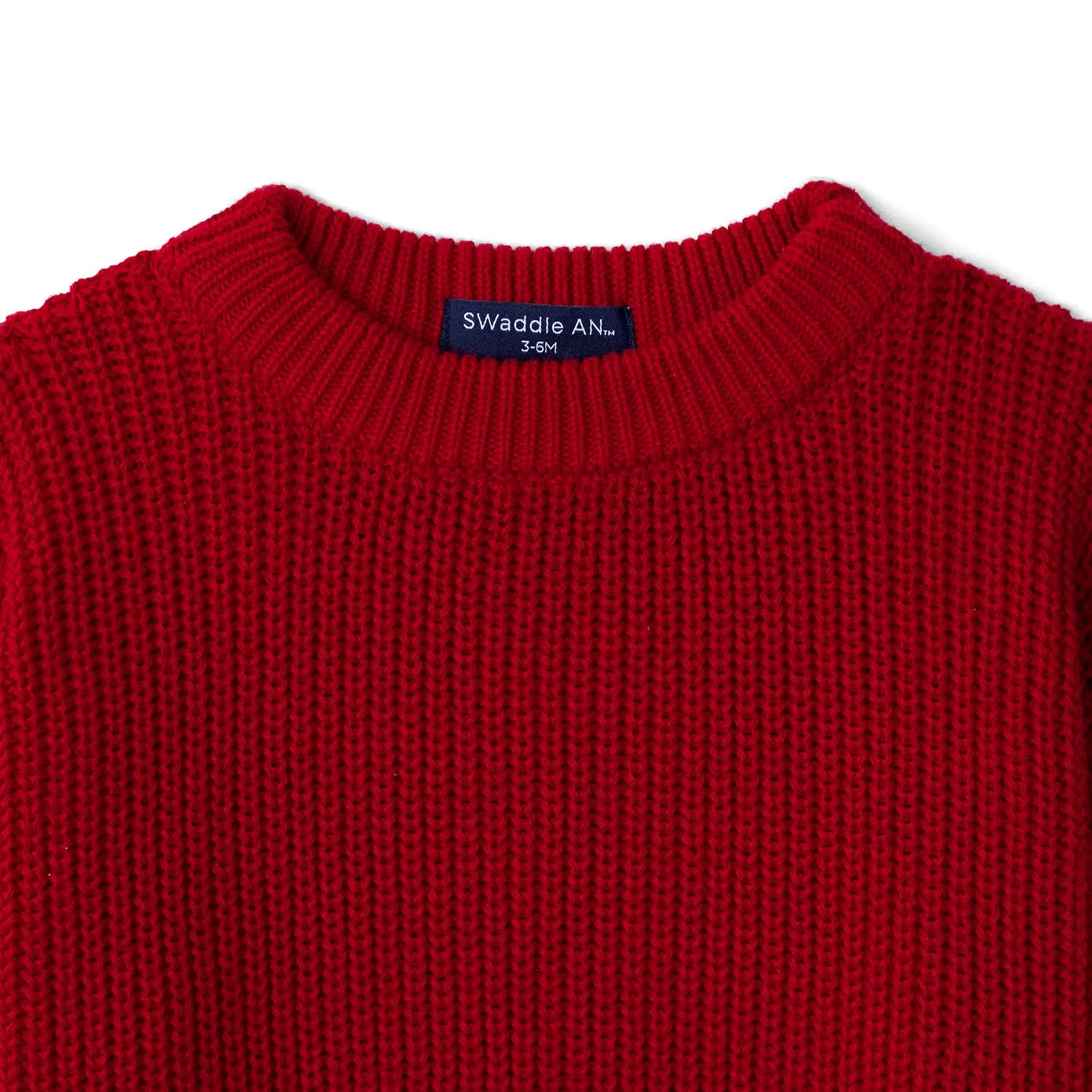 Classic Knit Baby Sweater in Red Xmas - Aaria Tees Aaria Tees
