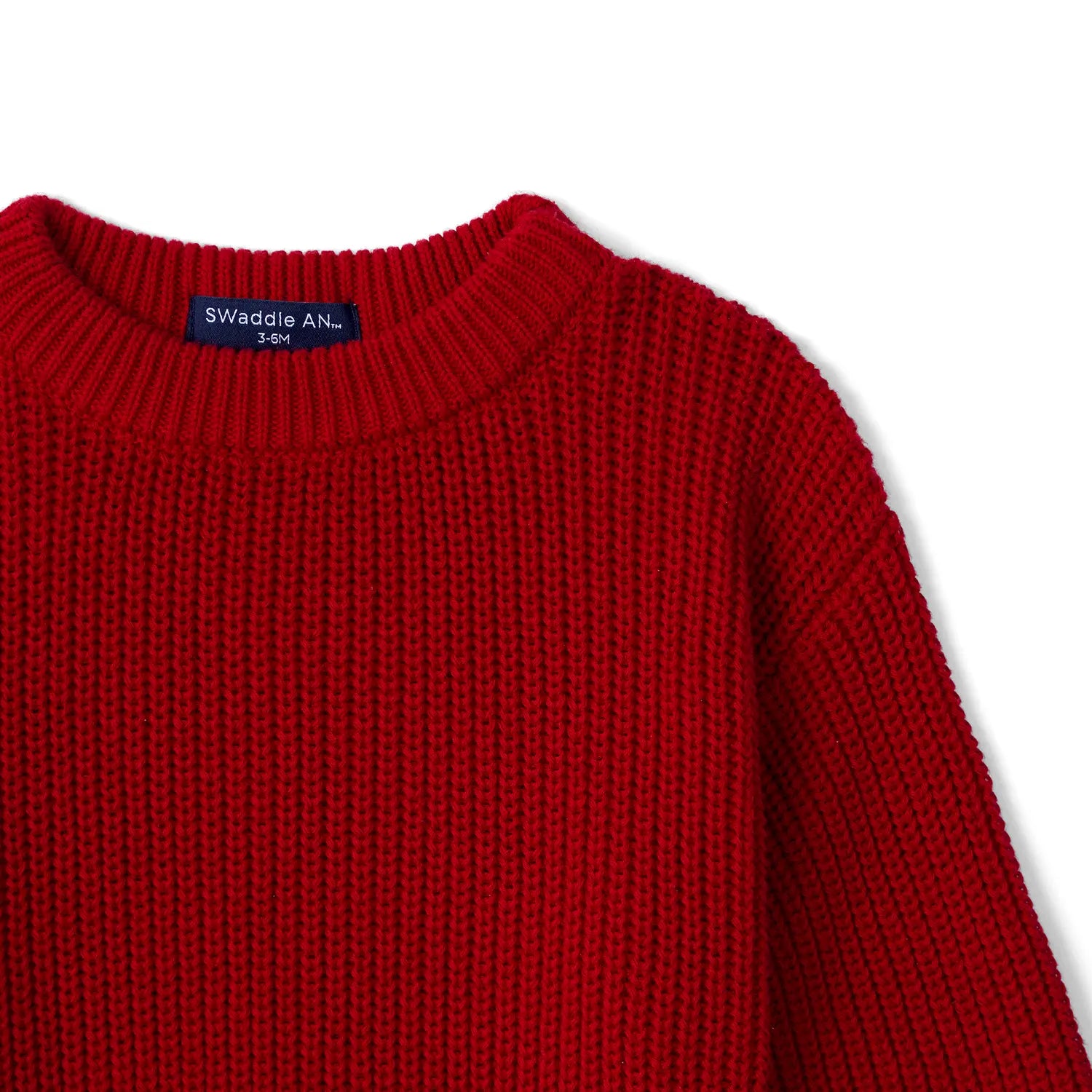 Classic Knit Baby Sweater in Red Xmas - Aaria Tees Aaria Tees