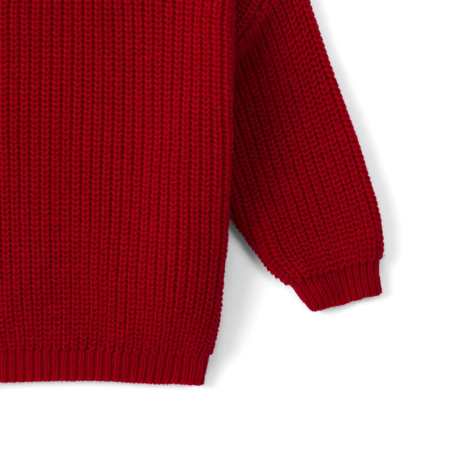 Classic Knit Baby Sweater in Red Xmas - Aaria Tees Aaria Tees