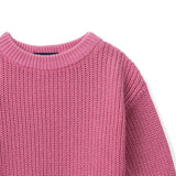 Classic Knit Baby Sweater in Rose Pink - Aaria Tees Aaria Tees