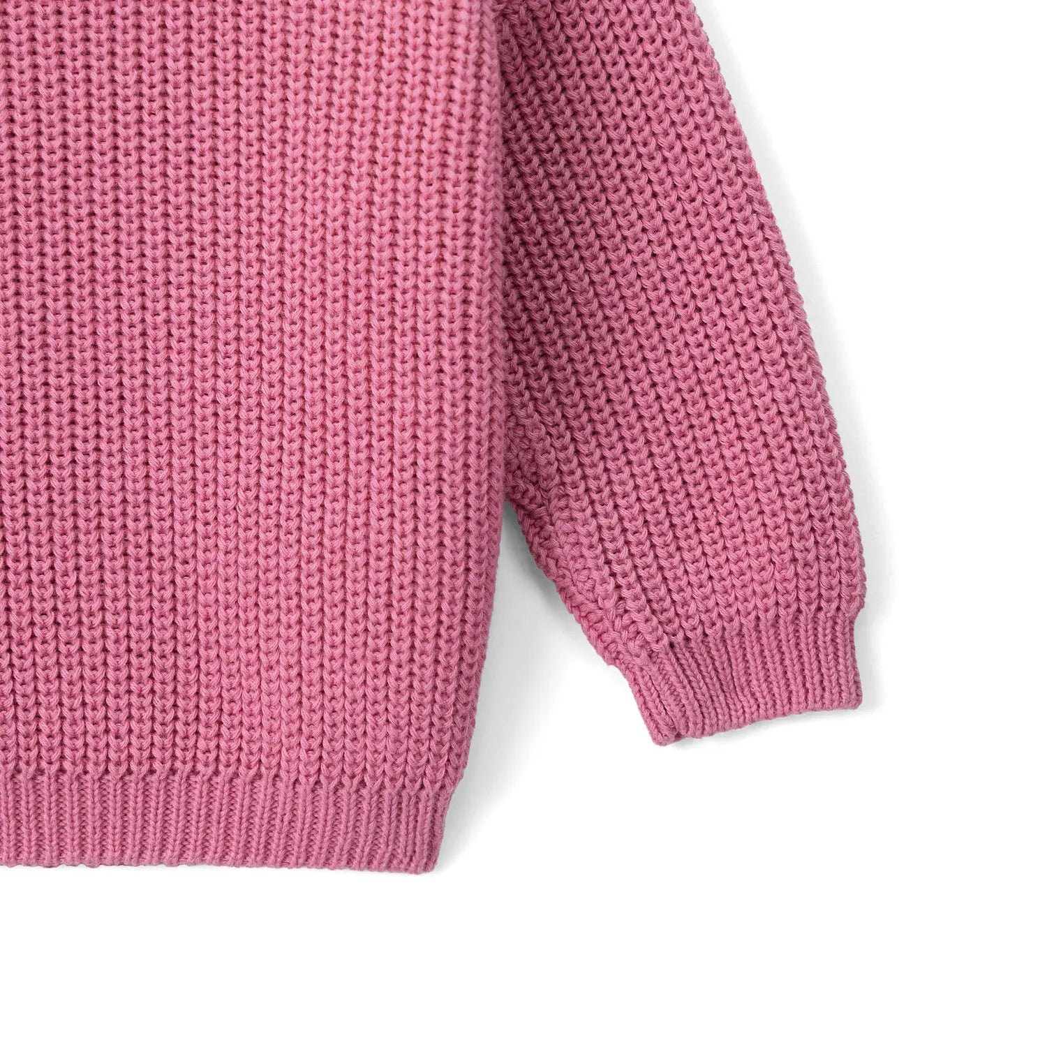 Classic Knit Baby Sweater in Rose Pink - Aaria Tees Aaria Tees