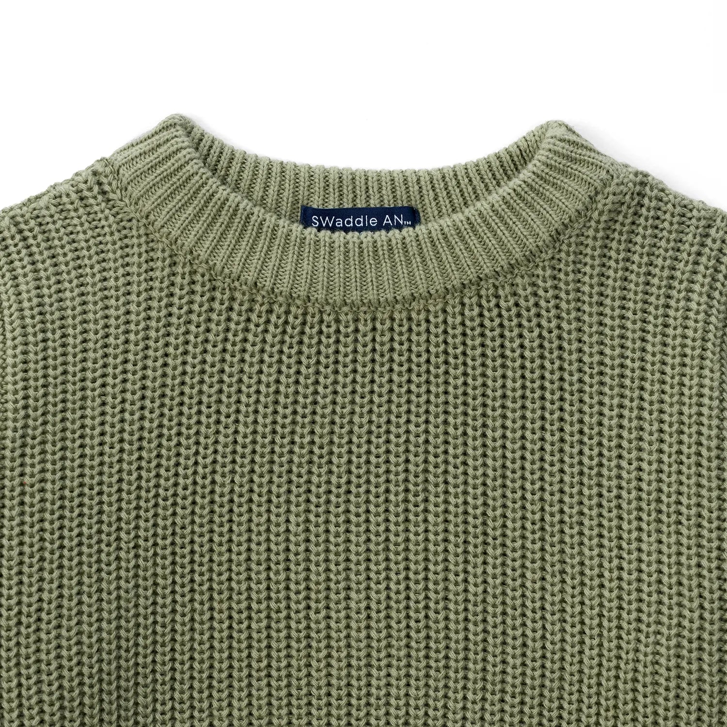 Classic Knit Baby Sweater in Sage Green - Aaria Tees Aaria Tees