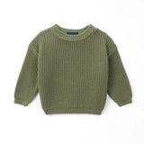 Classic Knit Baby Sweater in Sage Green - Aaria Tees Aaria Tees