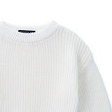 Classic Knit Baby Sweater in Timeless White - Aaria Tees Aaria Tees