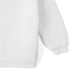 Classic Knit Baby Sweater in Timeless White - Aaria Tees Aaria Tees