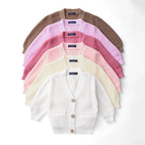 Classic Cardigan with Pockets in Rose Pink - Aaria Tees Aaria Tees