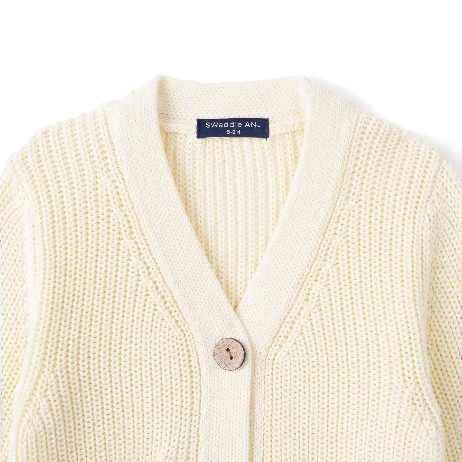 Classic Cardigan with Pockets in Cream - Aaria Tees Aaria Tees