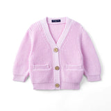 Classic Cardigan with Pockets in Lilac - Aaria Tees Aaria Tees